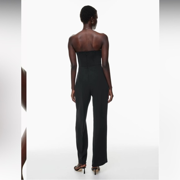 BLACK STRAPLESS JUMPSUIT. Sz‎ 7 - Picture 5 of 7